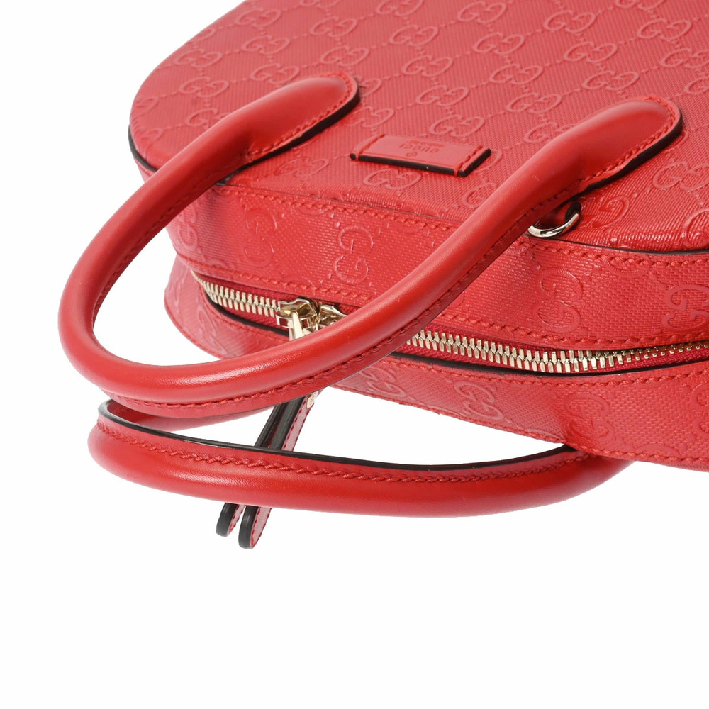 GUCCI Bright Diamante Studded Red Leather Handbag - Picture 3 of 9